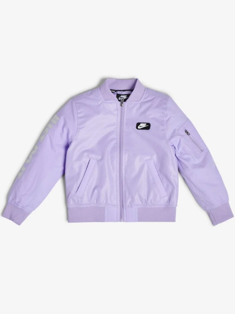 Nike Girls Size 6 Lavender Purple Zip Up Jacket